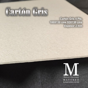 Cartón Gris Mayoreo