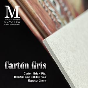 Cartón Gris Mayoreo