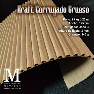 Kraft Corrugado Grueso Mayoreo